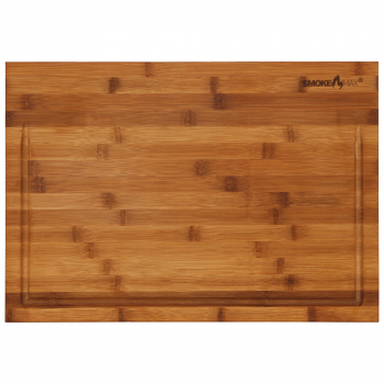 smokemax 2-1 40er Bamboo Wooden Block Cutting Board & Serving Board in One Bamboo Block (approx. 40 x 28 x 3.5 cm)